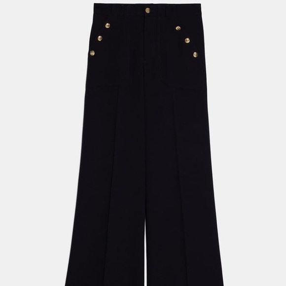 ZARA BUTTONED PANTS - Picture 7 of 8